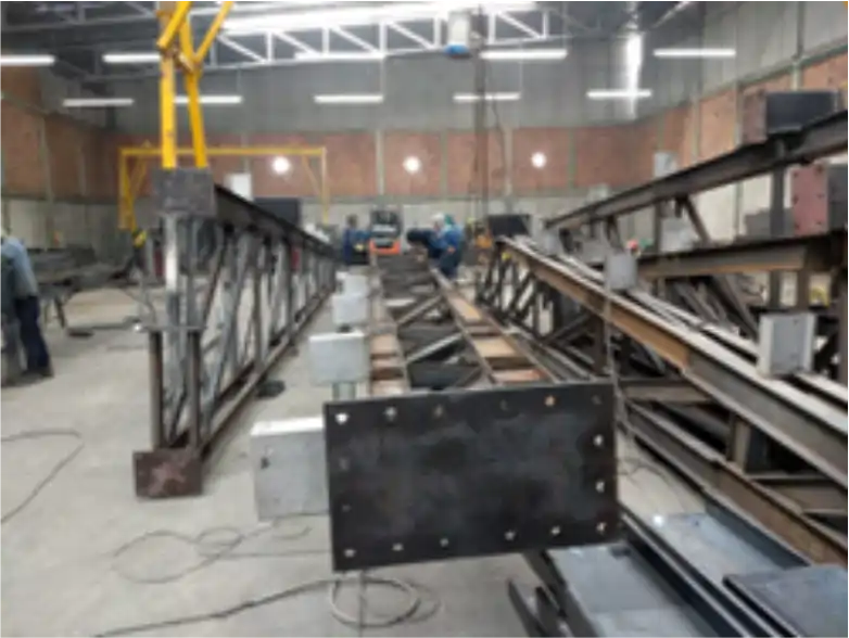 Fabricación de estructura en taller